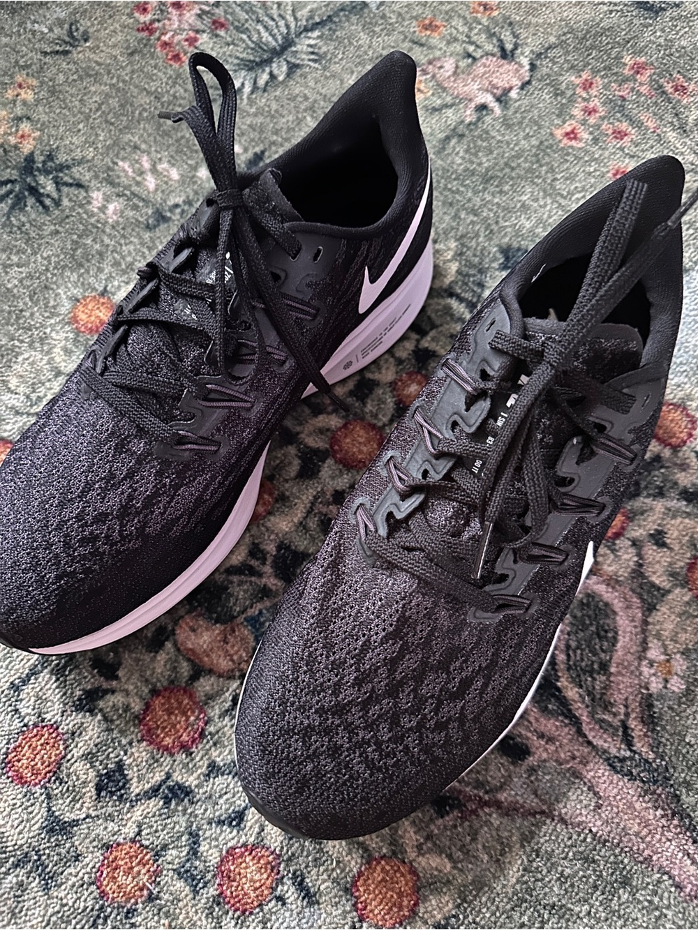 Nike Air Zoom Pegasus Black/White Running Shoes - Picture 3 of 8